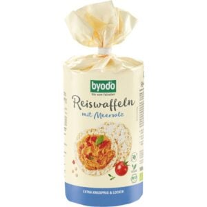 Rondele din orez integral cu sare de mare fara gluten, eco - Byodo
