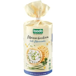 Rondele din porumb cu sare de mare fara gluten, eco - Byodo