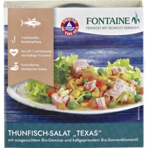 Salata de ton Texas cu legume bio si ulei de floarea-soarelui bio - Fontaine