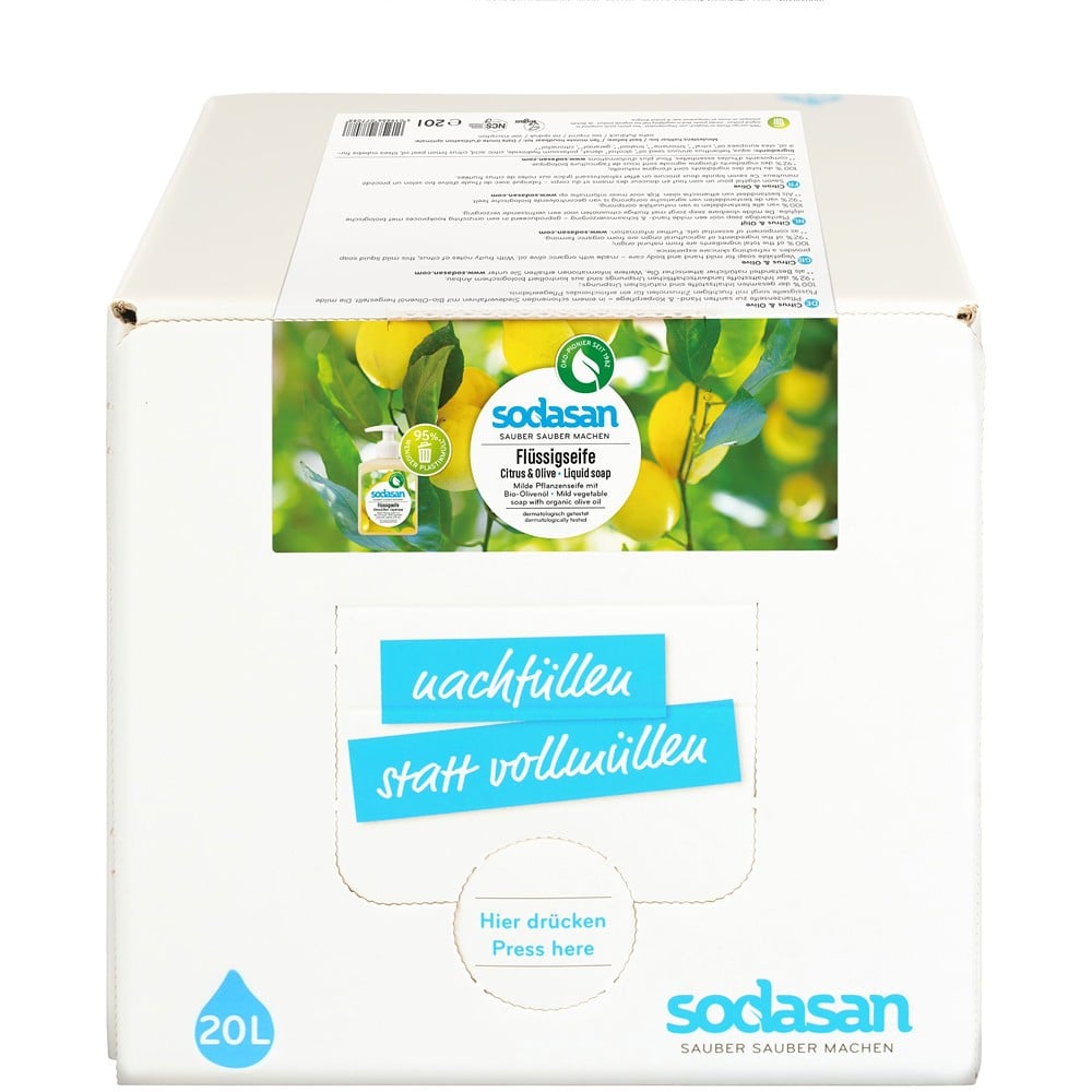 Sapun lichid cu lamaie si masline bag-in-box - Sodasan