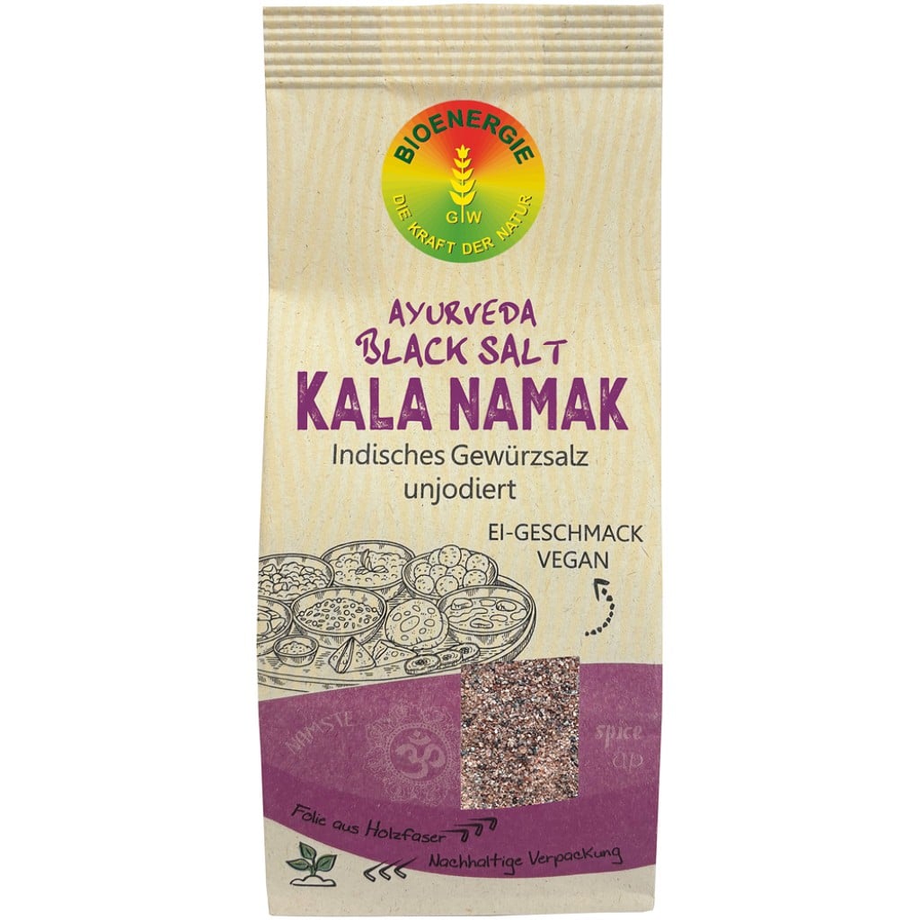 Sare neagra fina condimentata neiodata Ayurveda Kala Namak - Bioenergie