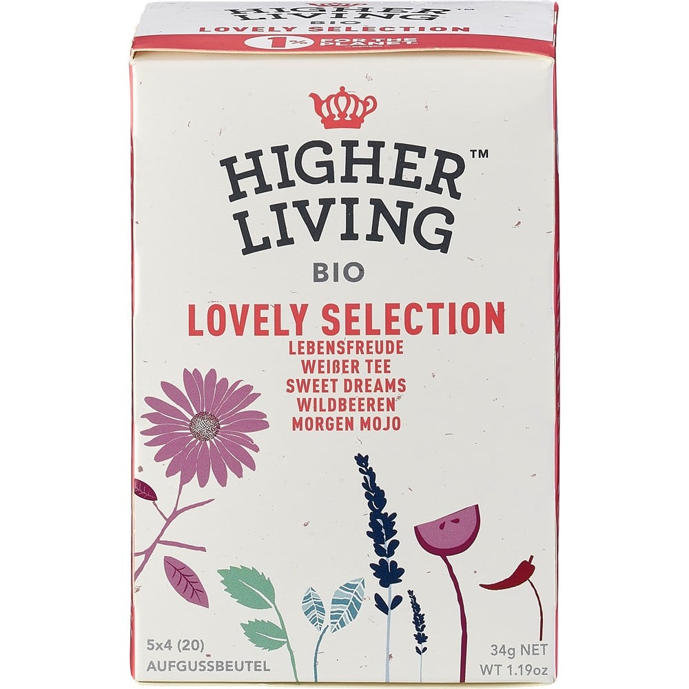 Selectie de ceaiuri 20 plicuri, eco - Higher Living