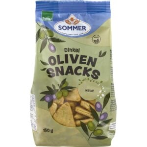 Snack vegan din spelta cu masline, eco - Sommer