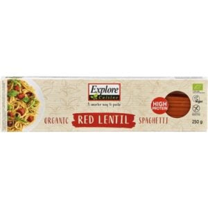 Spaghetti proteice din linte rosie fara gluten, eco - Explore Cuisine