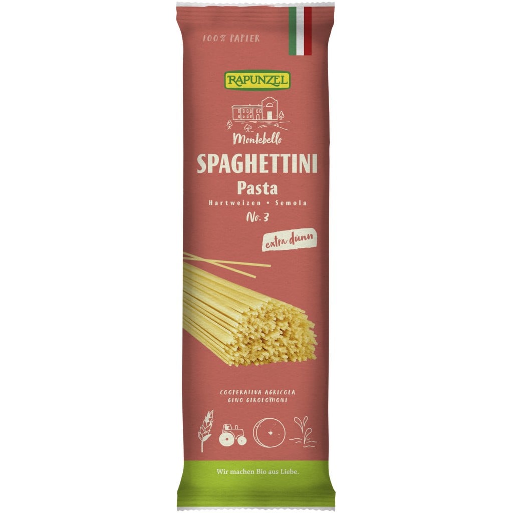 Spaghetti semola extra subtiri nr.3, eco - Rapunzel