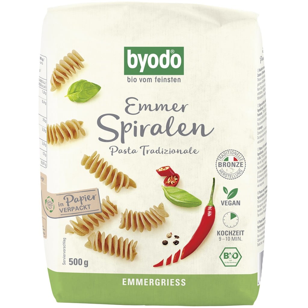 Spirelli din emmer, eco - Byodo