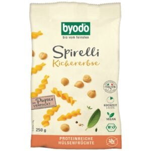 Spirelli din naut fara gluten, eco - Byodo