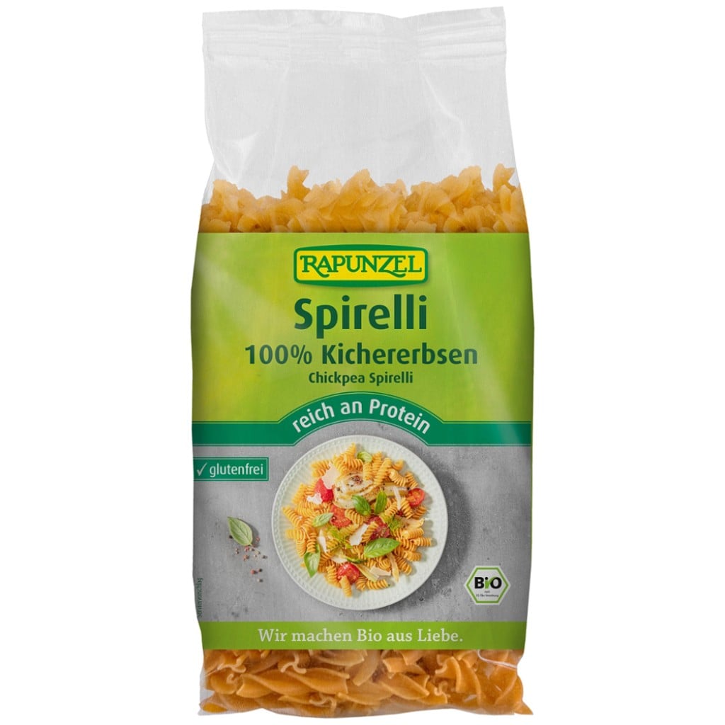 Spirelli din naut fara gluten, eco - Rapunzel