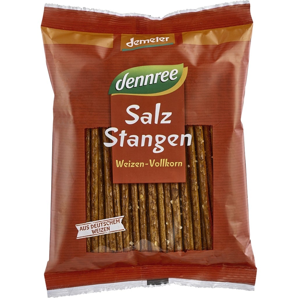 Sticksuri din grau integral cu sare, eco - Dennree