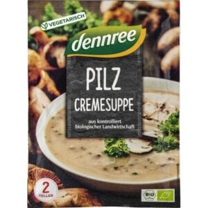 Supa crema de ciuperci la plic, eco - Dennree