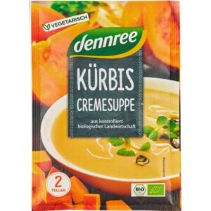 Supa crema de dovleac la plic, eco - Dennree