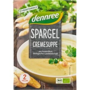 Supa crema de sparanghel la plic, eco - Dennree