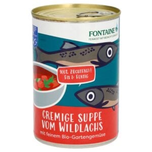 Supa cremoasa de somon salbatic cu legume bio de gradina - Fontaine