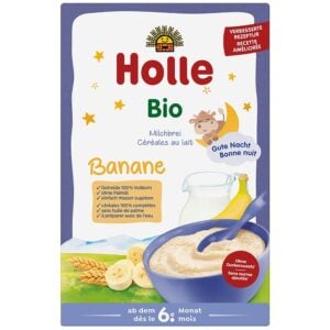 Terci cu lapte si banane pentru copii 6 luni, eco - Holle