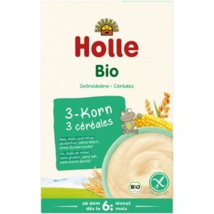 Terci din 3 cereale fara gluten  pentru copii 6 luni, eco - Holle