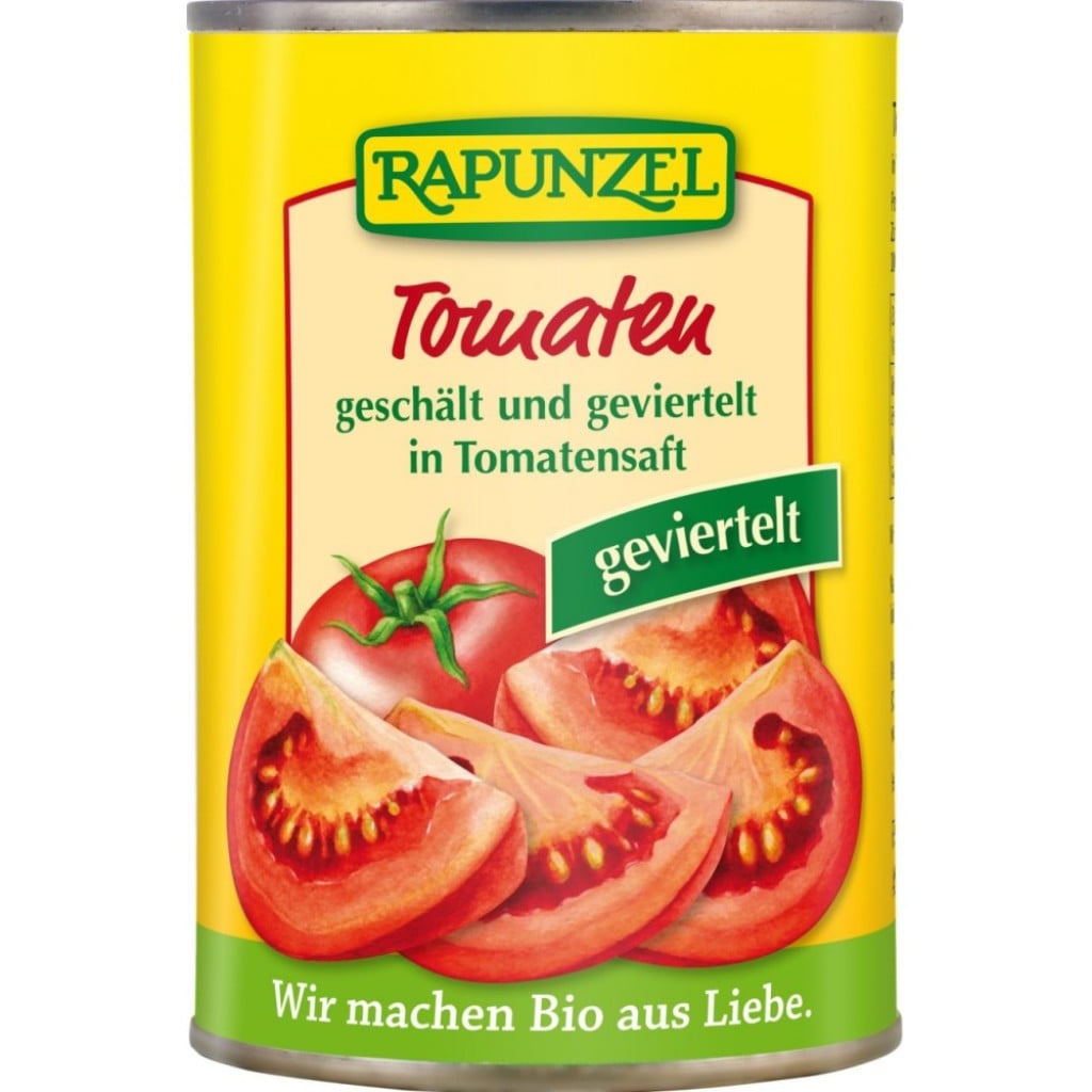 Tomate cojite si taiate in patru la conserva, eco - Rapunzel
