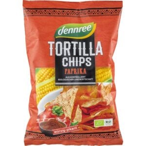 Tortilla chips cu ardei, eco - Dennree