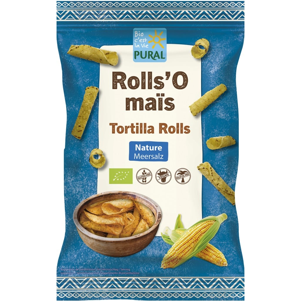 Tortilla rolls cu sare de mare fara gluten, eco - Pural
