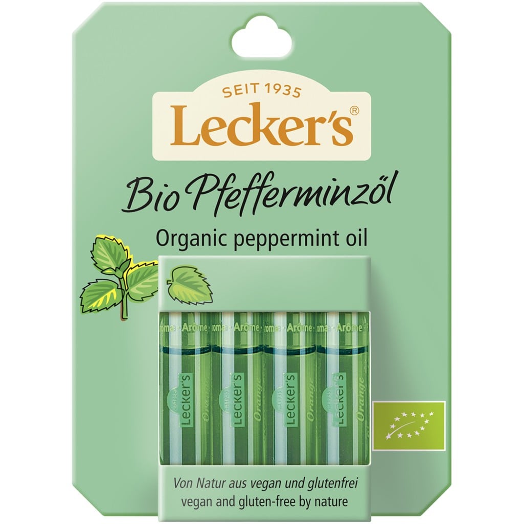 Ulei de menta piperata 4x2ml vegan si fara gluten, eco - Leckers