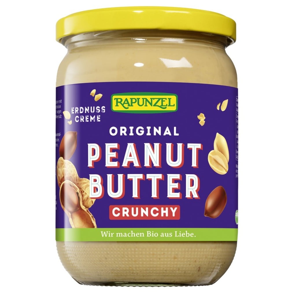 Unt de arahide crocant vegan, eco - Rapunzel