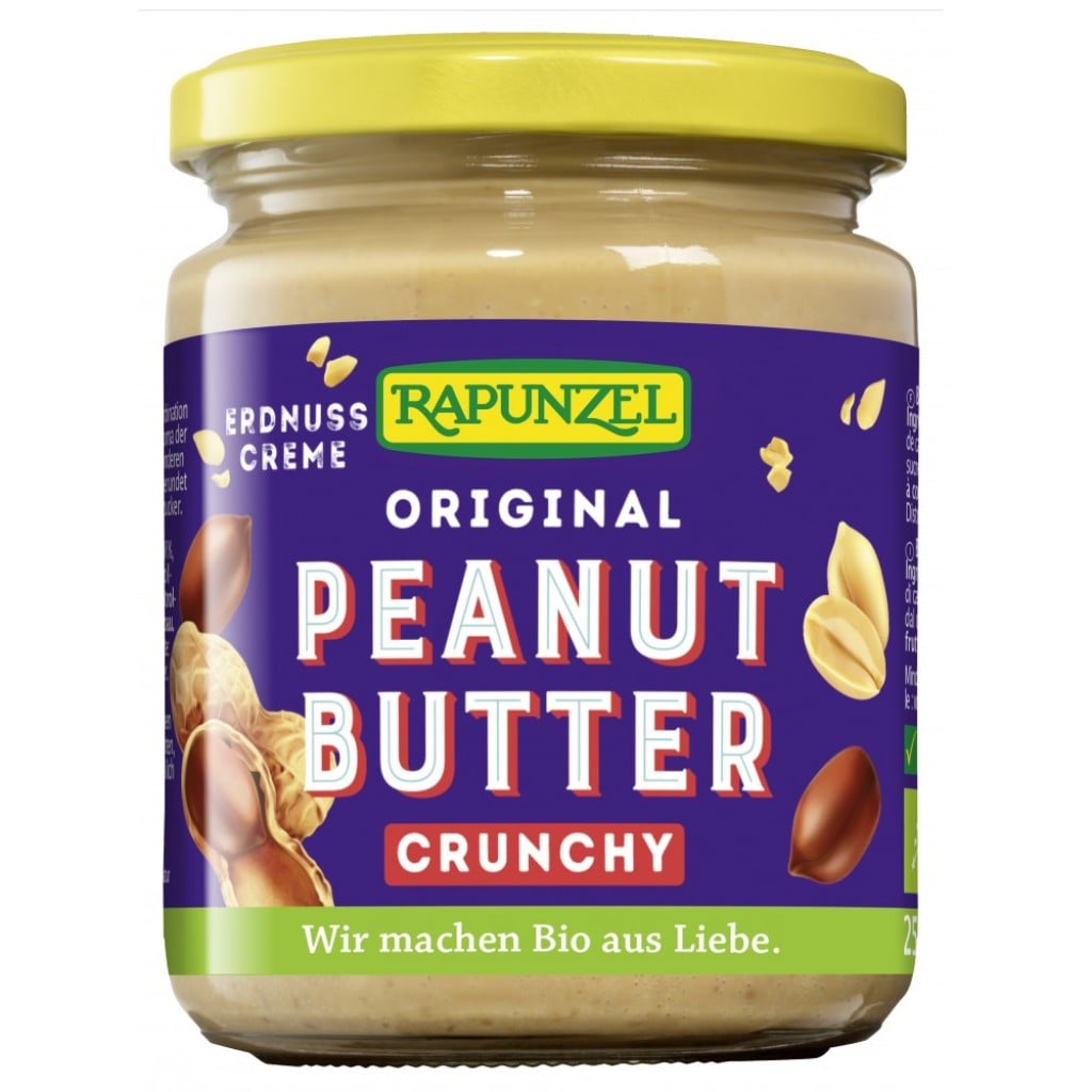 Unt de arahide crocant vegan, eco - Rapunzel