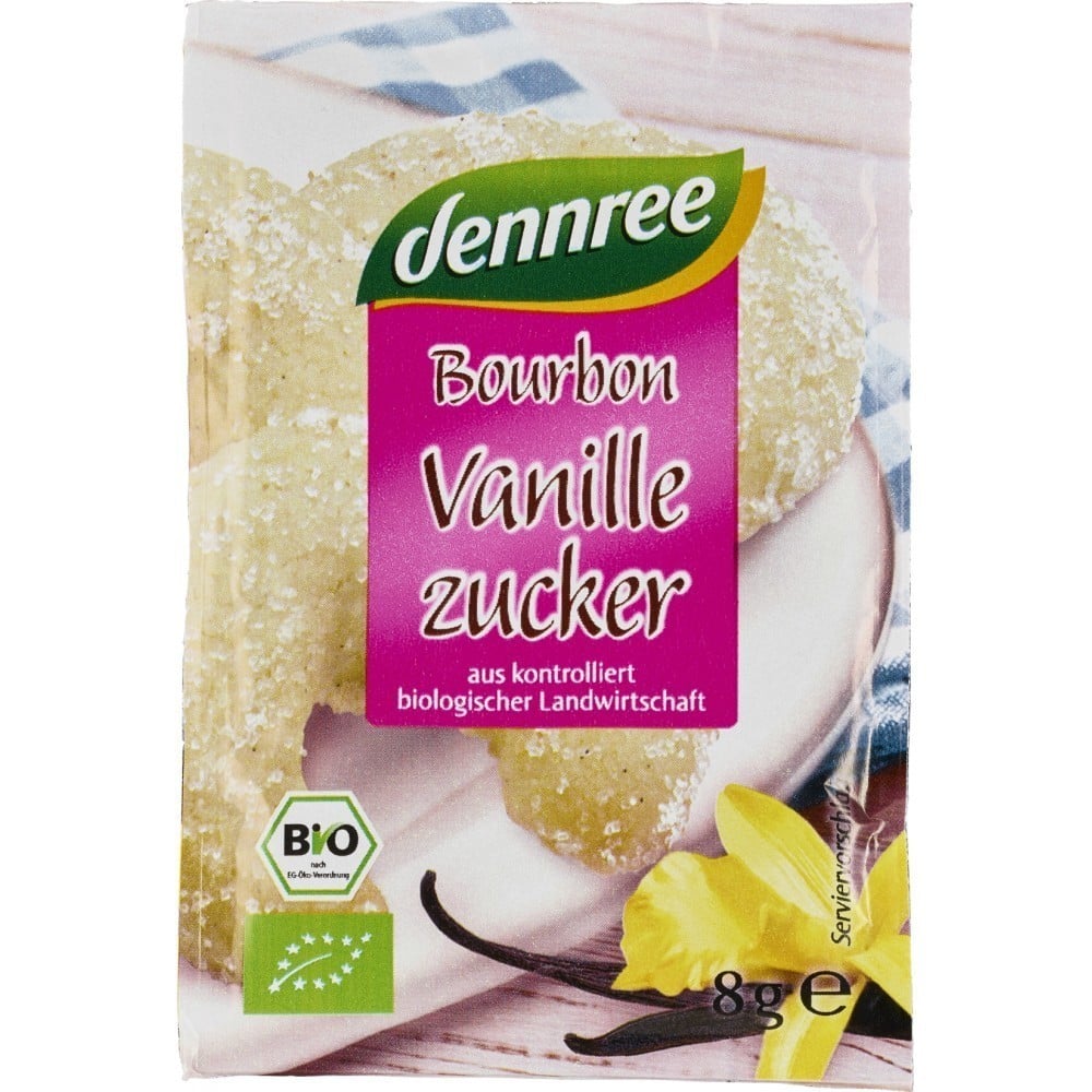 Zahar vanilat Bourbon 4x8g, eco - Dennree