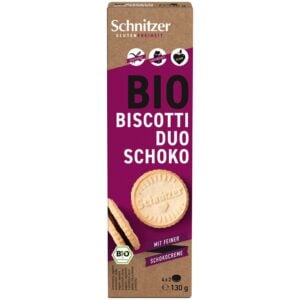 Biscuiti cu crema de cacao fara gluten, eco - Schnitzer