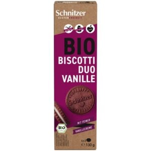 Biscuiti cu crema de vanilie fara gluten, eco - Schnitzer
