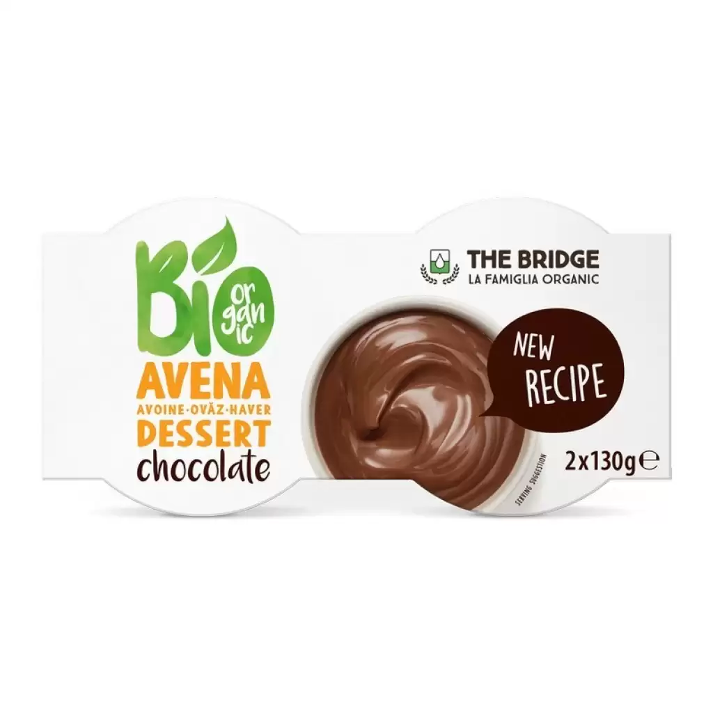 Desert din ovaz cu ciocolata 2x130g, eco - The Bridge