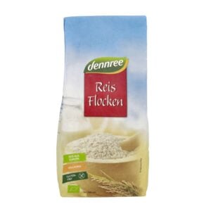 Fulgi integrali de orez fara gluten, eco - Dennree