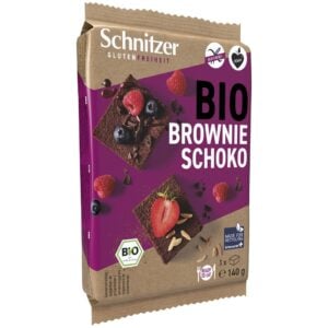 Prajitura Brownies fara gluten, eco - Schnitzer
