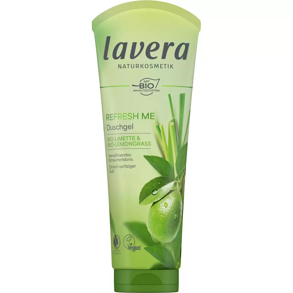 Gel de dus Refresh Me cu lime si lemongrass bio - Lavera