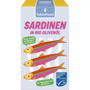 Sardine in ulei extravirgin bio de masline - Followfish
