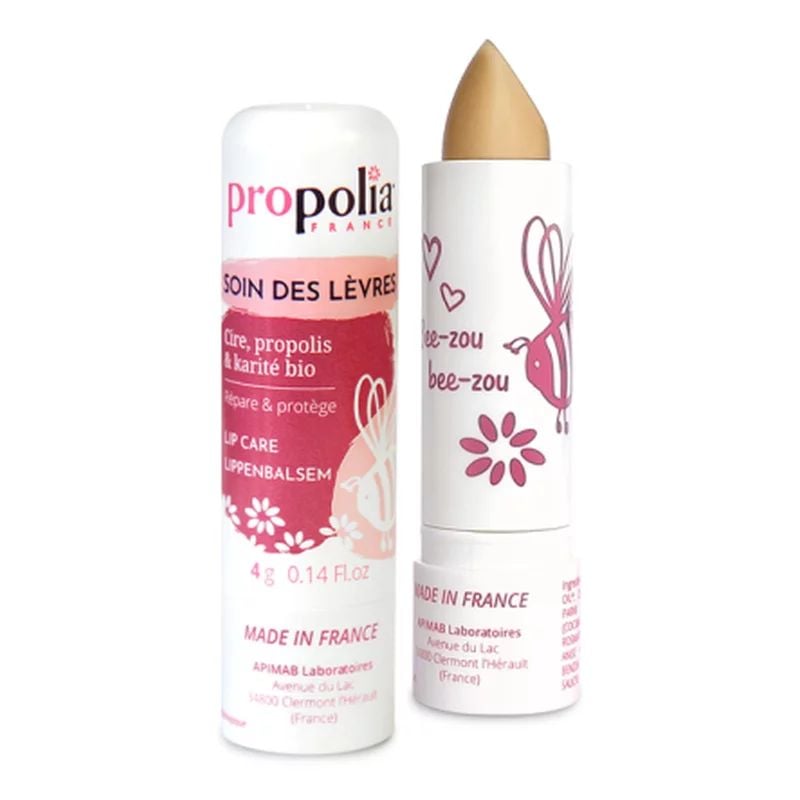 Balsam de buze cu ceara de albine, propolis si unt de shea 4g Propolia