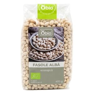 Fasole alba bio 400g Obio