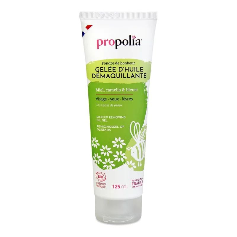 Gel uleios demachiant cu miere, camelia si albastrele ecologic 125ml Propolia