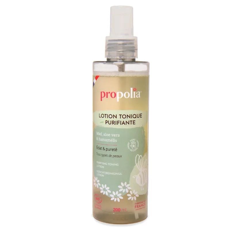 Lotiune tonica cu miere, aloe vera si hamamelis ecologica 200ml Propolia