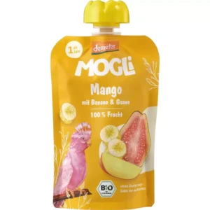 Piure din banana guave si mango pentru copii 1an, eco - Mogli
