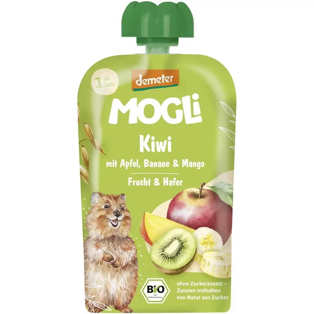 Piure din mar banana kiwi si mango pentru copii 1an, eco - Mogli