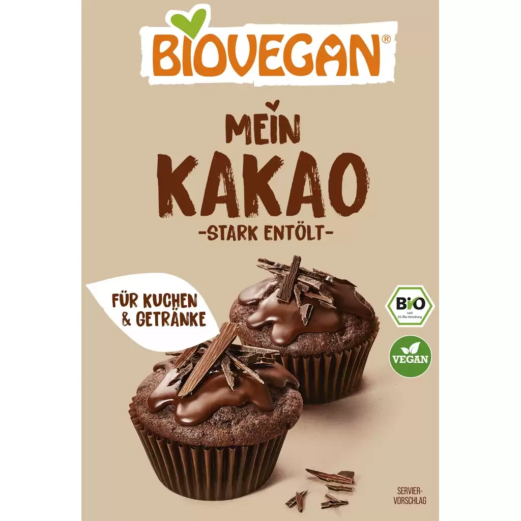 Pudra de cacao degresata, eco - Biovegan