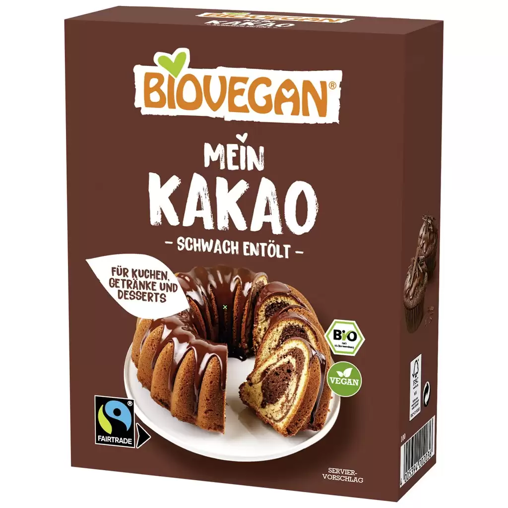 Pudra de cacao slab degresata, eco - Biovegan