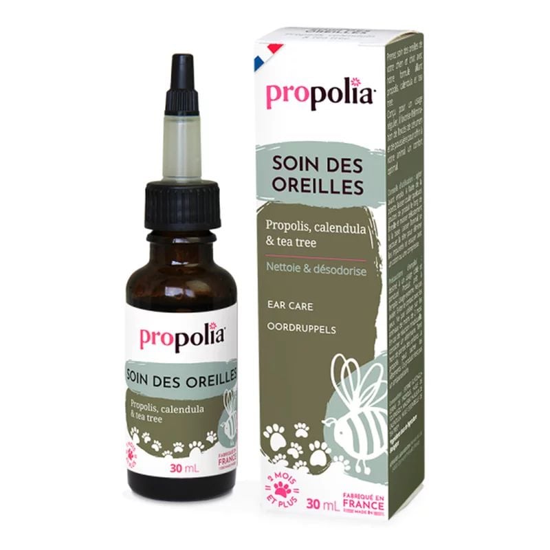Solutie auriculara pentru animale cu propolis, galbenele si tea tree 30ml Propolia
