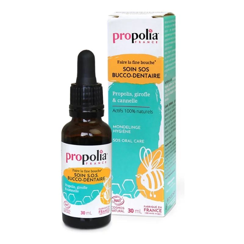 SOS solutie pentru ingrijire orala naturala cu propolis, cuisoare si scortisoara ecologica 30ml Propolia