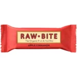 Baton din fructe si nuci cu mar si scortisoara fara zahar adaugat, eco - Raw Bite