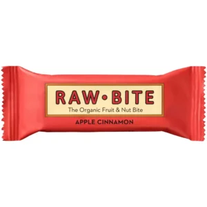 Baton din fructe si nuci cu mar si scortisoara fara zahar adaugat, eco - Raw Bite