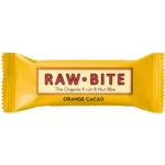 Baton din fructe si nuci cu portocala si cacao, eco - Raw Bite