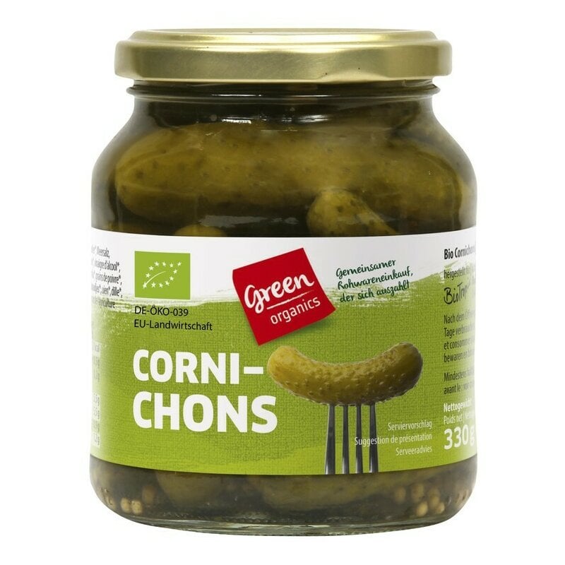 Castraveti murati cornison bio 330g Green Organics