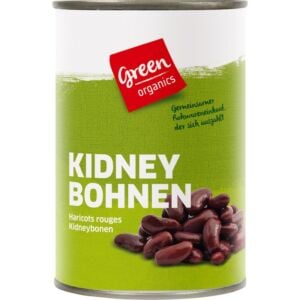 Fasole rosie red kidney boabe la conserva bio 400g Green Organics